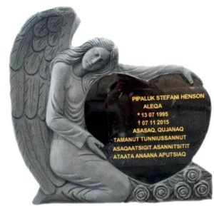 custom headstone granite marble black 034