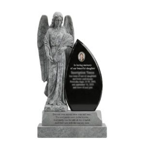 custom headstone tombstone angel granite marble 035