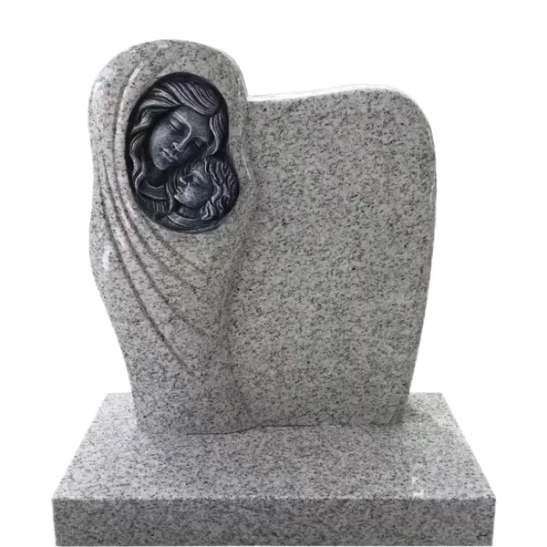 Angel Virgin Mary Memorial headstone
