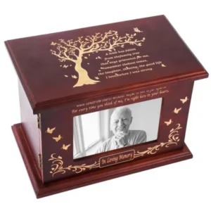 supplier handcrafted wooden urn 017
