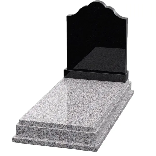 Gray Granite Headstone